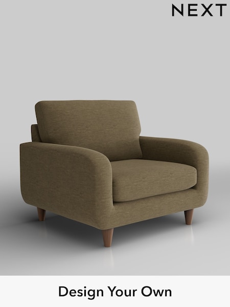 Fine Chenille Easy Clean/Dark Moss Green Camden (H35371) | £650
