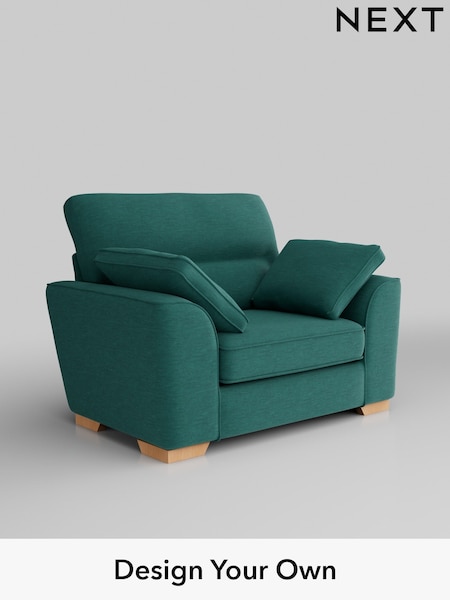 Fine Chenille Easy Clean/Dark Juniper Green Stamford Highback (H35373) | £899