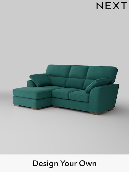 Fine Chenille Easy Clean/Dark Juniper Green Stamford Highback (H35373) | £1,775