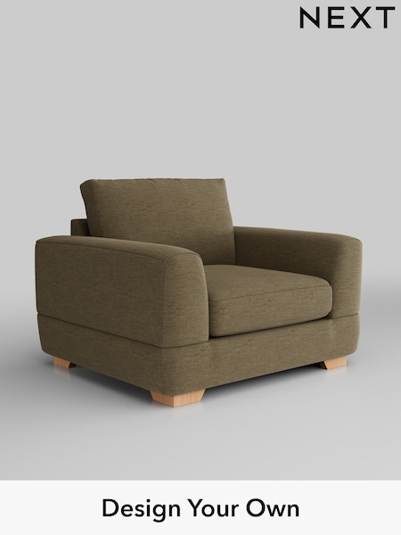 Fine Chenille Easy Clean/Dark Moss Green Clayton (H35374) | £850