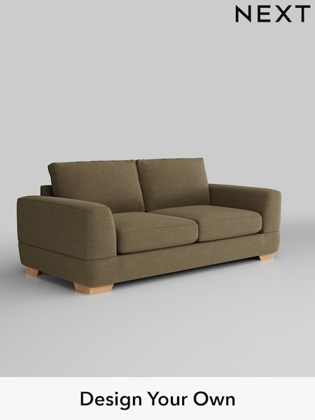 Fine Chenille Easy Clean/Dark Moss Green Clayton (H35374) | £1,225