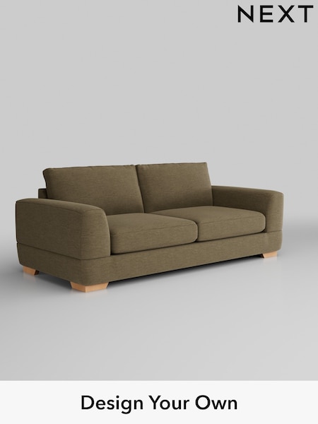 Fine Chenille Easy Clean/Dark Moss Green Clayton (H35374) | £1,325