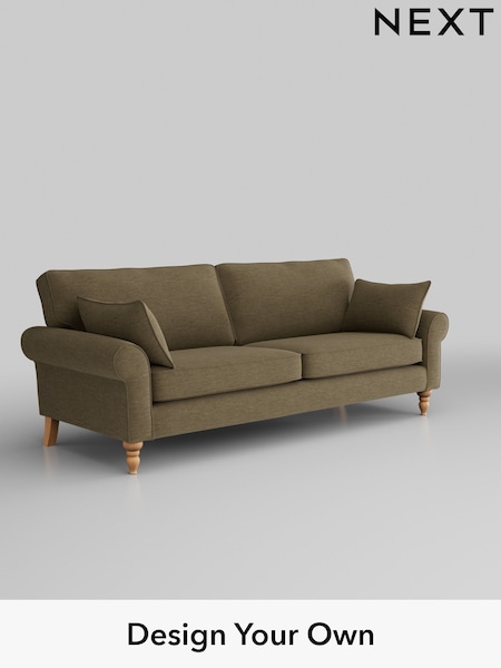Fine Chenille Easy Clean/Dark Moss Green Mallory (H35380) | £1,099