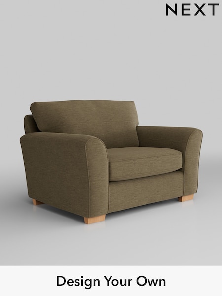 Fine Chenille Easy Clean/Dark Moss Green Michigan Ii (H35381) | £725