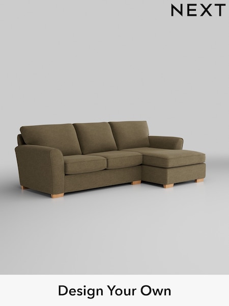 Fine Chenille Easy Clean/Dark Moss Green Michigan Ii (H35381) | £1,525