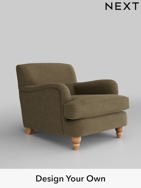 Fine Chenille Easy Clean/Dark Moss Green Lilly Ii (H35382) | £650