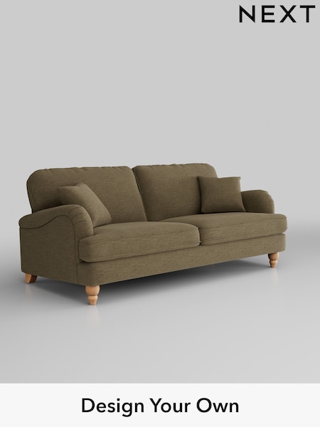 Fine Chenille Easy Clean/Dark Moss Green Lilly Ii (H35382) | £1,050