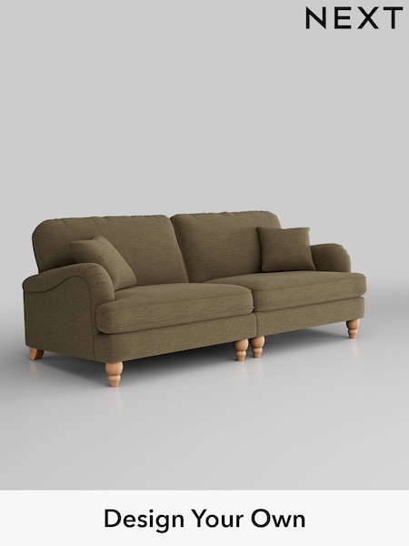 Fine Chenille Easy Clean/Dark Moss Green Lilly Ii (H35382) | £1,150