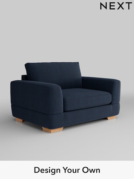 Fine Chenille Easy Clean/Dark Navy Blue Clayton (H35385) | £950