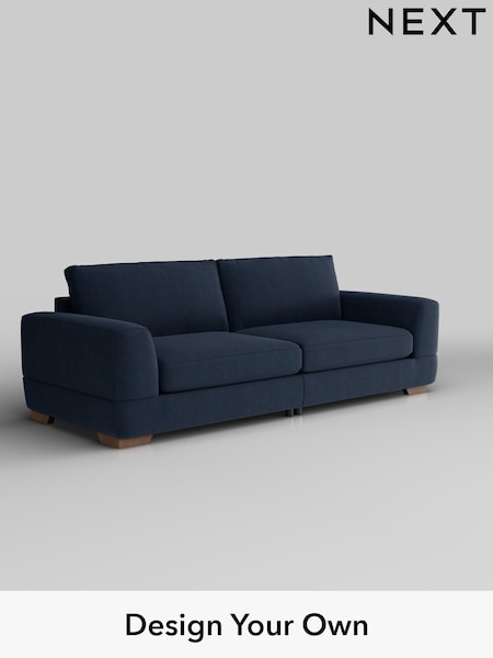 Fine Chenille Easy Clean/Dark Navy Blue Clayton (H35385) | £1,425