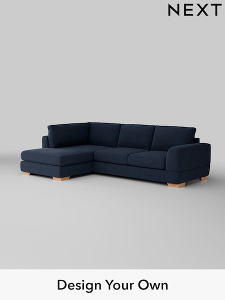 Fine Chenille Easy Clean/Dark Navy Blue Clayton (H35385) | £1,825
