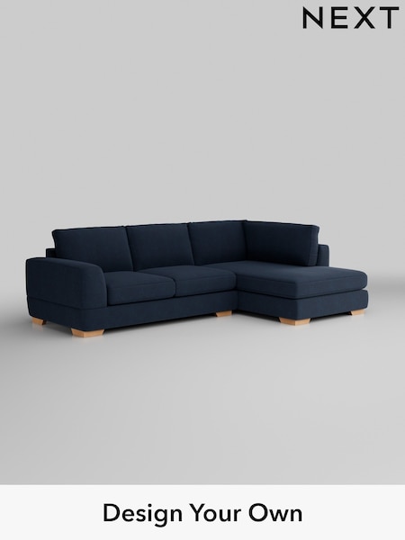 Fine Chenille Easy Clean/Dark Navy Blue Clayton (H35385) | £1,825