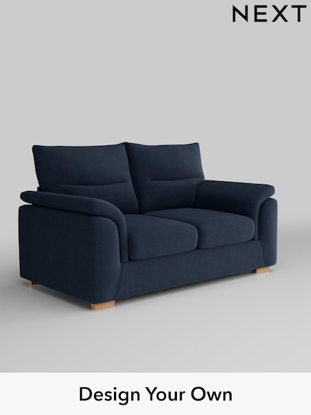 Fine Chenille Easy Clean/Dark Navy Blue Hayden Highback (H35389) | £1,125