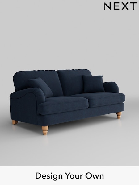 Fine Chenille Easy Clean/Dark Navy Blue Lilly Ii (H35390) | £950