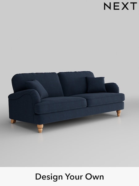 Fine Chenille Easy Clean/Dark Navy Blue Lilly Ii (H35390) | £1,050
