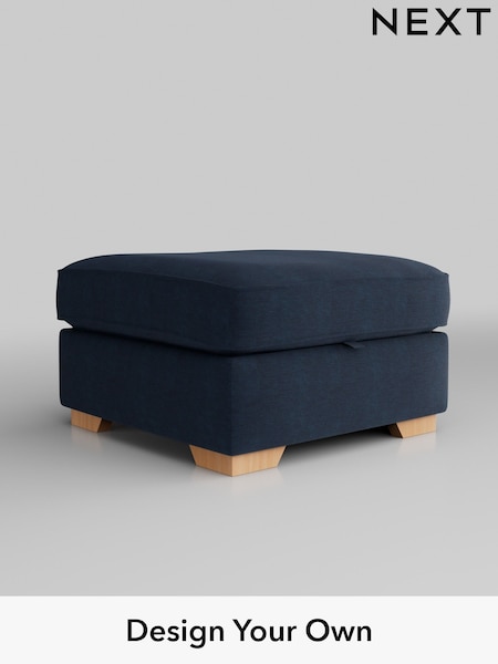 Fine Chenille Easy Clean/Dark Navy Blue Stamford Grand Relaxed Sit (H35391) | £499