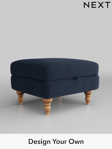 Fine Chenille Easy Clean/Dark Navy Blue Mallory (H35394) | £475
