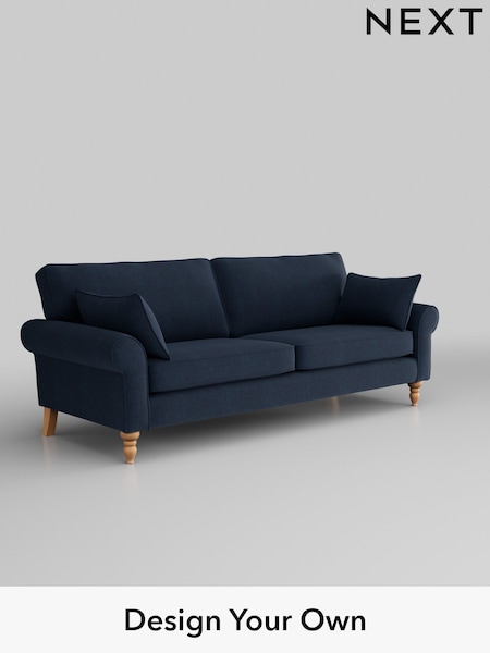 Fine Chenille Easy Clean/Dark Navy Blue Mallory (H35394) | £1,099