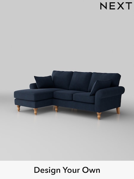 Fine Chenille Easy Clean/Dark Navy Blue Mallory (H35394) | £1,475
