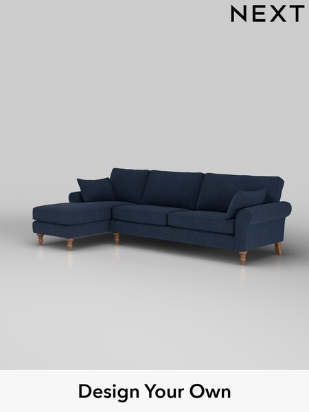 Fine Chenille Easy Clean/Dark Navy Blue Mallory (H35394) | £1,575