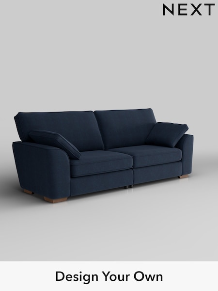 Fine Chenille Easy Clean/Dark Navy Blue Stamford (H35395) | £1,350
