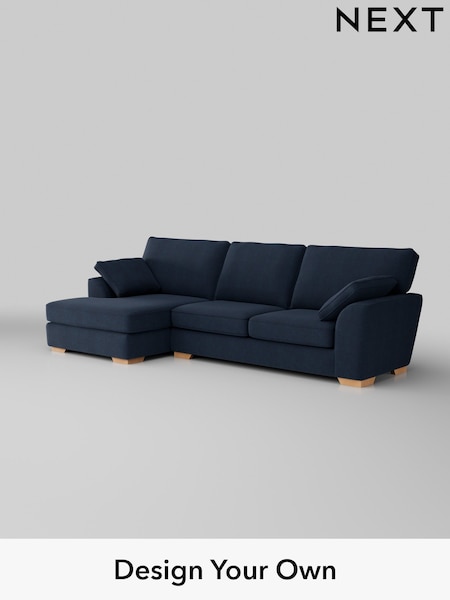 Fine Chenille Easy Clean/Dark Navy Blue Stamford (H35395) | £1,950