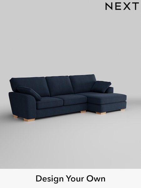 Fine Chenille Easy Clean/Dark Navy Blue Stamford (H35395) | £1,950
