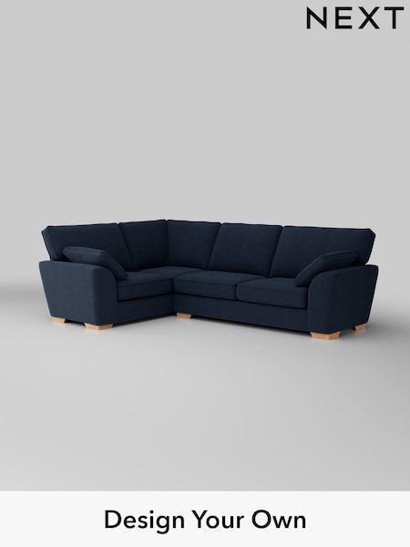 Fine Chenille Easy Clean/Dark Navy Blue Stamford (H35395) | £2,075