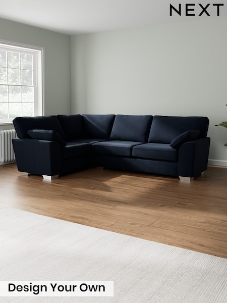 Fine Chenille Easy Clean/Dark Navy Blue Stamford (H35395) | £2,075