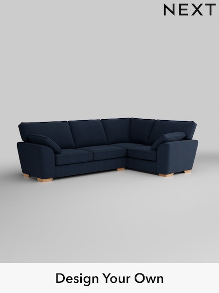 Fine Chenille Easy Clean/Dark Navy Blue Stamford (H35395) | £2,075