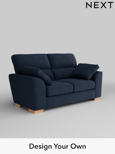 Fine Chenille Easy Clean/Dark Navy Blue Stamford Highback (H35397) | £1,199