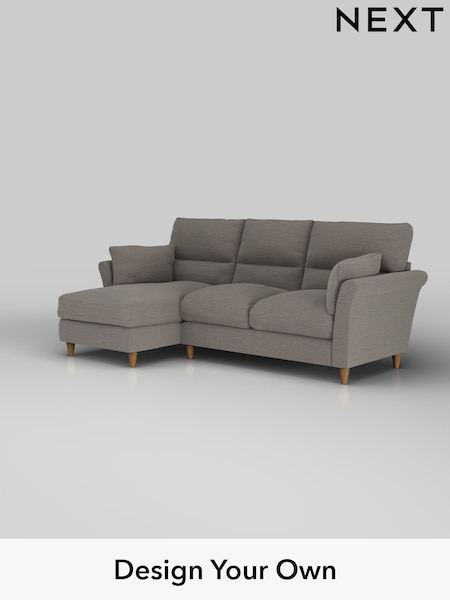 Fine Chenille Easy Clean/Dark Smoke Grey Hartley Highback Relaxed Sit (H35399) | £1,950