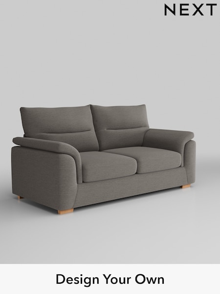 Fine Chenille Easy Clean/Dark Smoke Grey Hayden Highback (H35403) | £1,225
