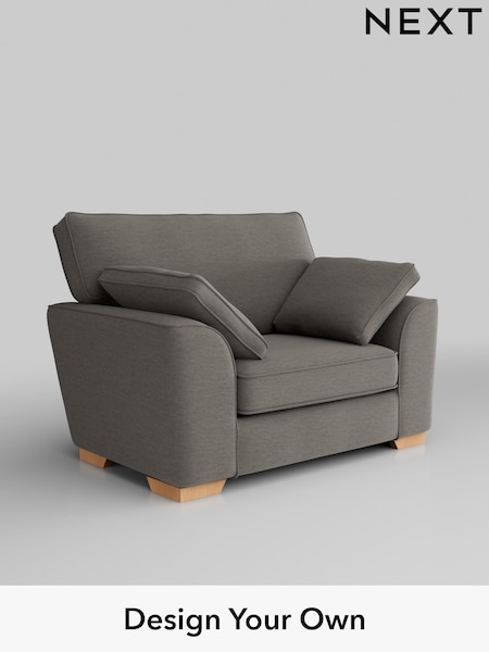Fine Chenille Easy Clean/Dark Smoke Grey Stamford (H35404) | £850