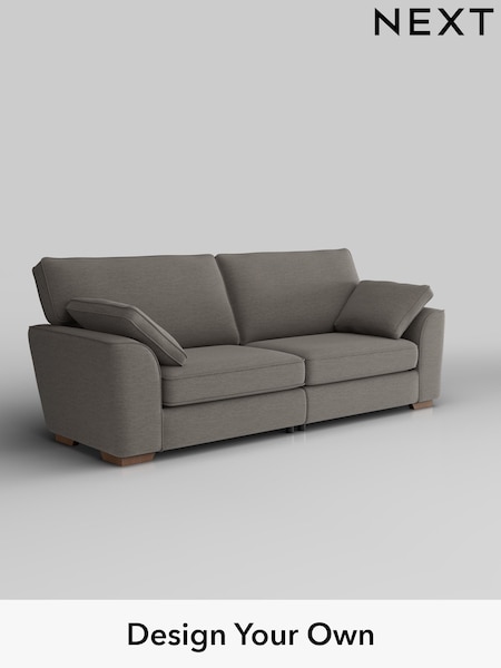 Fine Chenille Easy Clean/Dark Smoke Grey Stamford (H35404) | £1,350