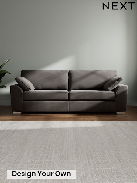 Fine Chenille Easy Clean/Dark Smoke Grey Stamford (H35404) | £1,350