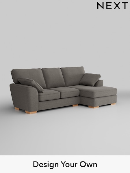 Fine Chenille Easy Clean/Dark Smoke Grey Stamford (H35404) | £1,799