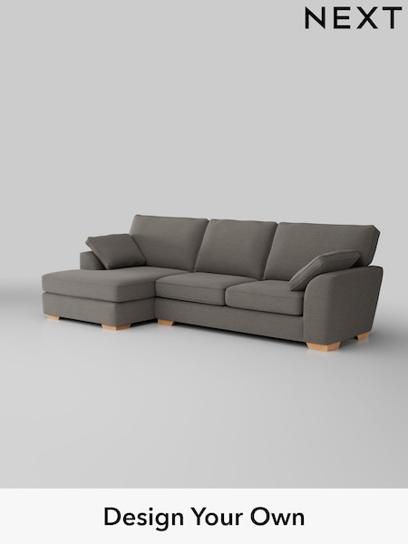 Fine Chenille Easy Clean/Dark Smoke Grey Stamford (H35404) | £1,950