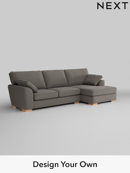 Fine Chenille Easy Clean/Dark Smoke Grey Stamford (H35404) | £1,950