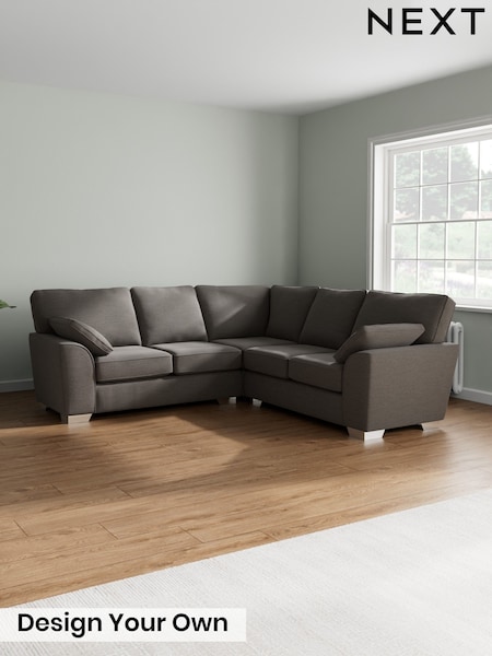 Fine Chenille Easy Clean/Dark Smoke Grey Stamford (H35404) | £2,350