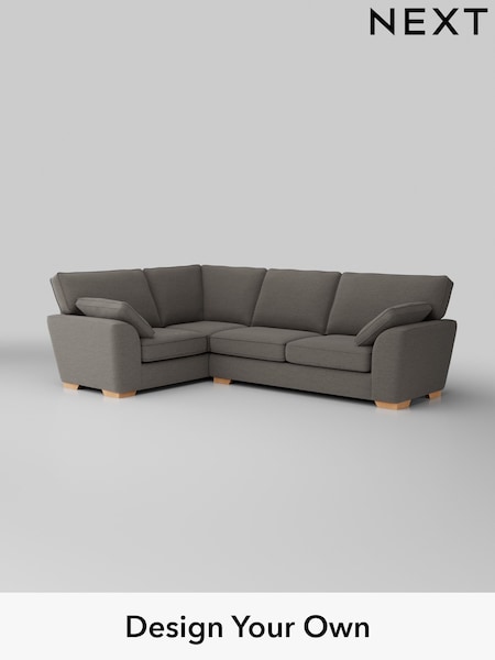 Fine Chenille Easy Clean/Dark Smoke Grey Stamford (H35404) | £2,075