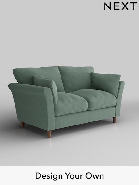 Fine Chenille Easy Clean/Light Forest Green Hartley Relaxed Sit (H35405) | £1,075