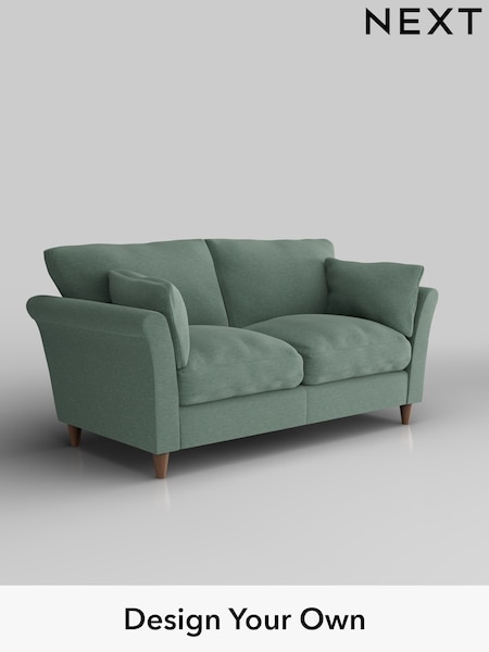 Fine Chenille Easy Clean/Light Forest Green Hartley Relaxed Sit (H35405) | £1,175