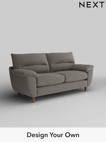 Fine Chenille Easy Clean/Dark Smoke Grey Elliot Highback (H35408) | £1,175