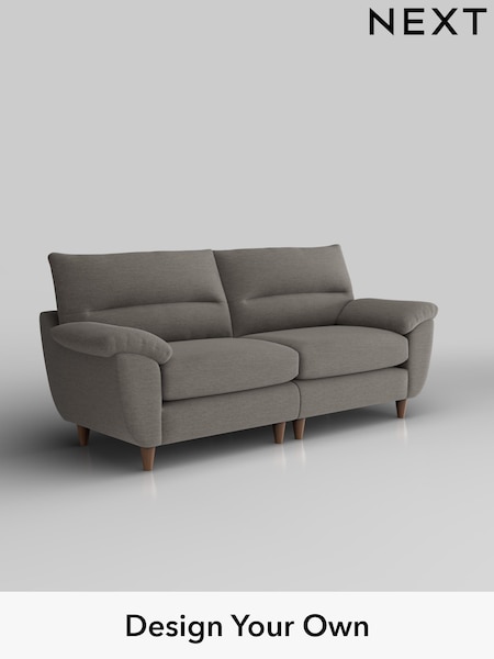 Fine Chenille Easy Clean/Dark Smoke Grey Elliot Highback (H35408) | £1,275