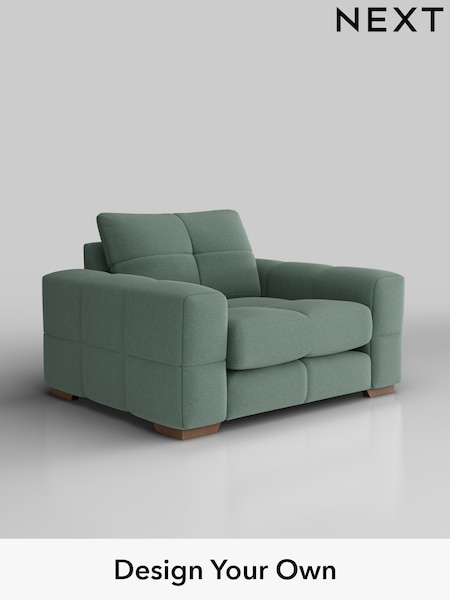 Fine Chenille Easy Clean/Light Forest Green Brooke Deep Sit (H35409) | £1,325