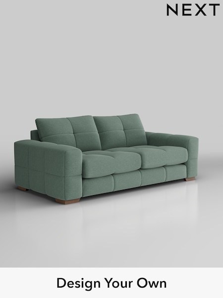 Fine Chenille Easy Clean/Light Forest Green Brooke Deep Sit (H35409) | £1,725