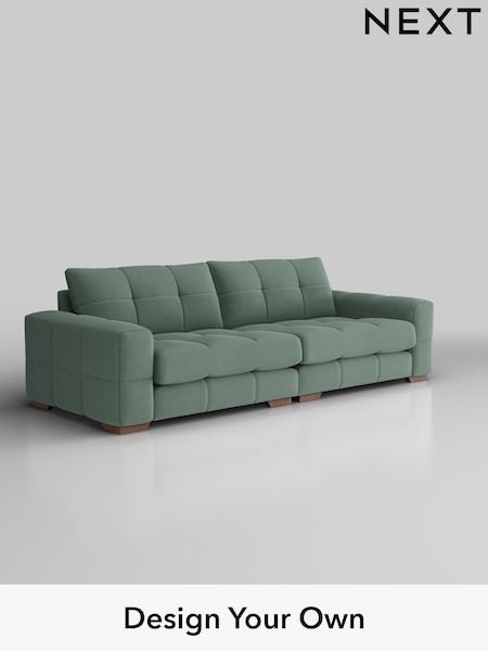 Fine Chenille Easy Clean/Light Forest Green Brooke Deep Sit (H35409) | £1,825