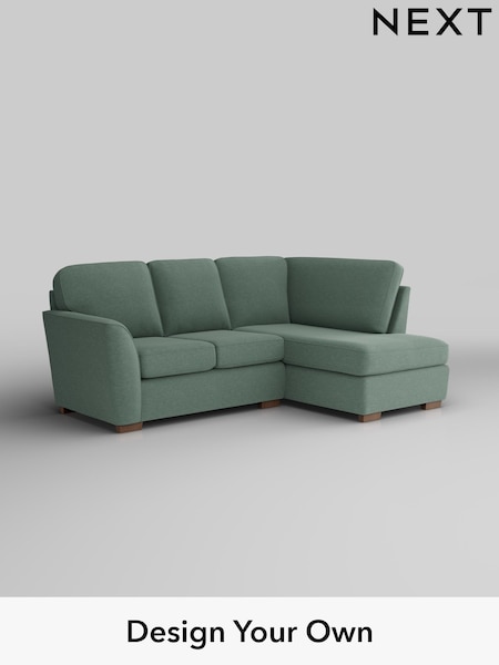 Fine Chenille Easy Clean/Light Forest Green Malvern (H35417) | £1,350