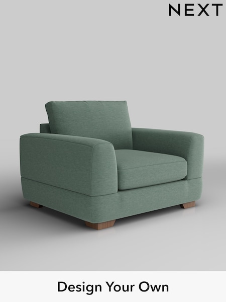 Fine Chenille Easy Clean/Light Forest Green Clayton (H35420) | £850
